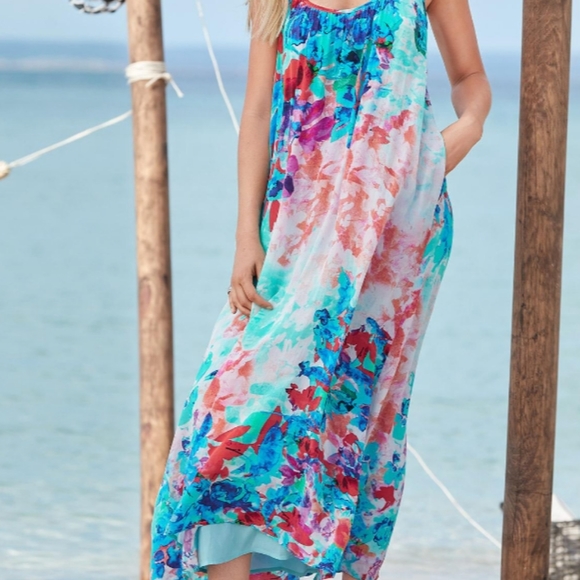 🆕🌿SUNDANCE FLORAL WATERCOLOR DRESS🌿 - Picture 3 of 5